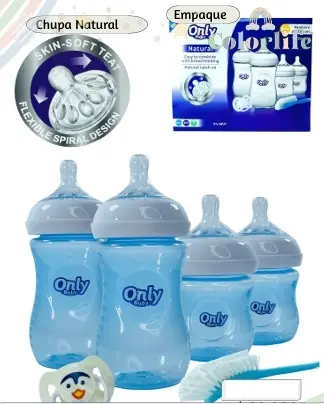 KIT DE BIBERONES ONLY BABY A-10S  