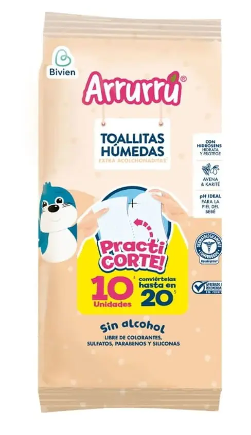 TOALLITAS ARRURRU 10 UND AVENA Y KARITE
