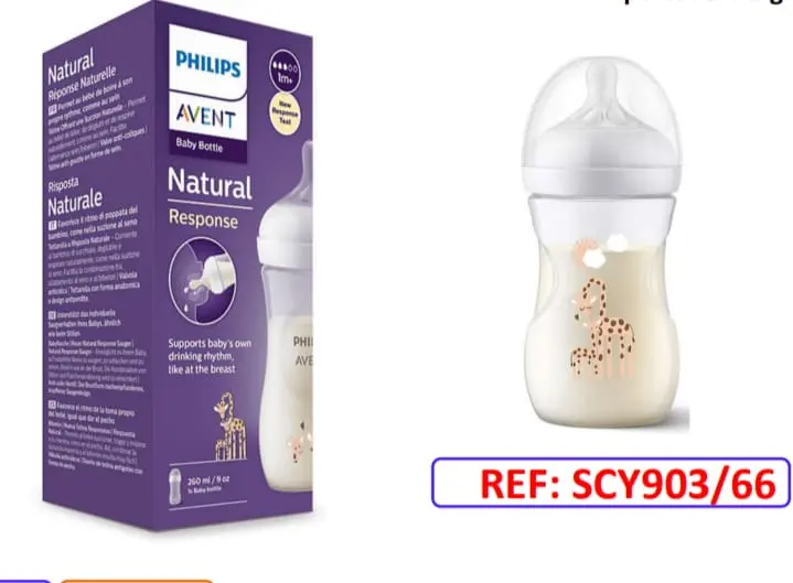 BIBERON ANTICOLICO 9 OZ AVENT NATURAL SCY 903/66 JIRAFA 