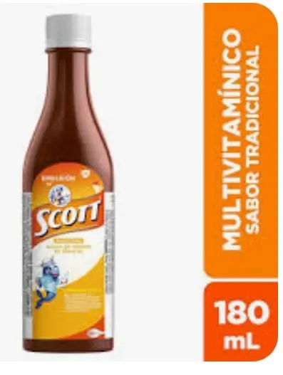 MULTIVITAMINICO EMULSION DE SCOTT TRADICIONAL X 180 ML 