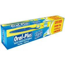 CREMA DENTAL ADULTO ORAL PLUS X70 GR + CEPILLO+ PROTECTOR COOL MINT