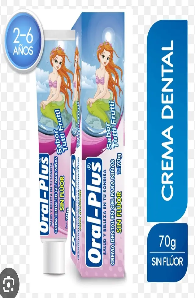 CREMA DENTAL SIN FLUOR ORAL PLUS X 70 CAJA NIÑA