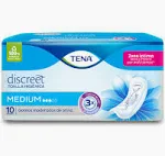 TOALLAS TENA DISCREET MEDIUM 10 UND