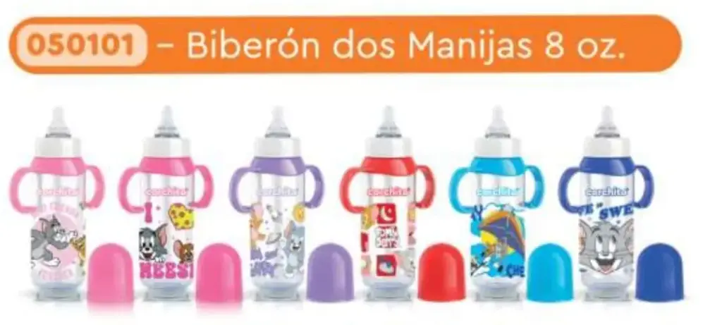 BIBERON 8 OZ CORCHITO MANIJAS 0101 