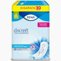 TOALLAS TENA DISCREET MEDIUM 30 UND