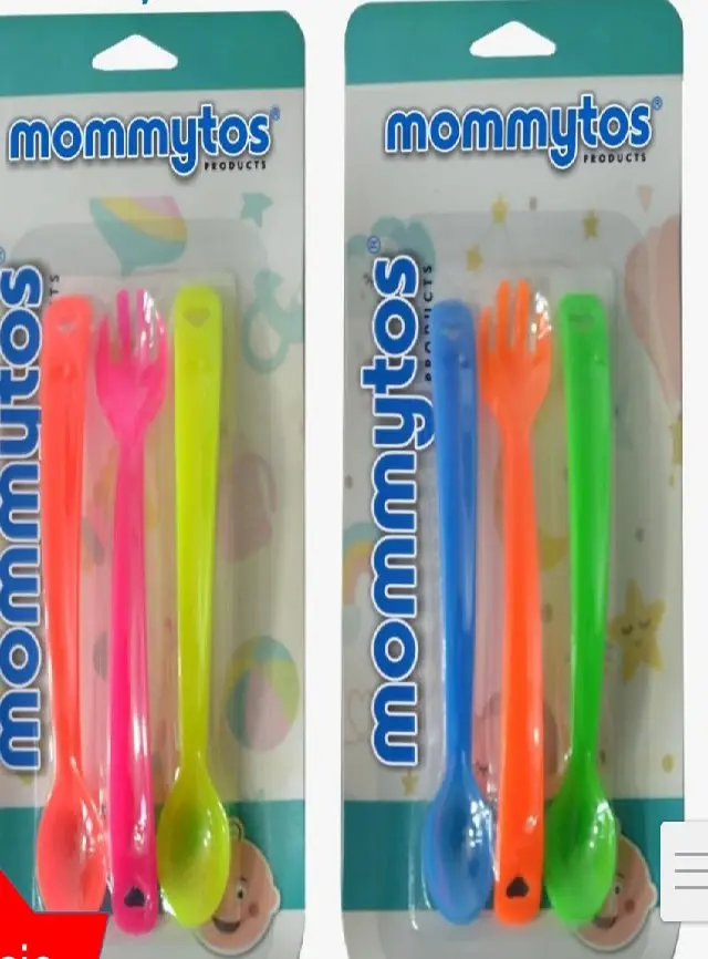 CUCHARA X 2 Y TENEDOR MOMMYTOS LUJO 2041