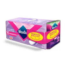 TOALLAS MATERNAS NOSOTRAS 10 UNID + BUE NOCHE