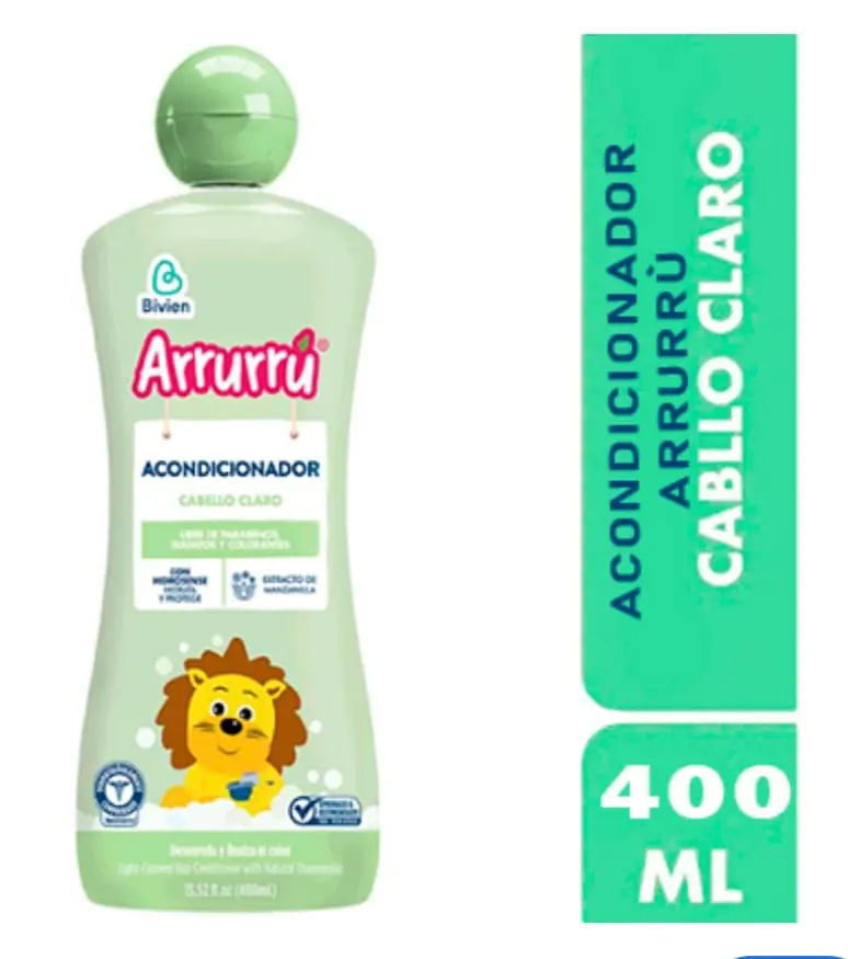 ACONDICIONADOR ARRURRU X400 ML CABELLO CLARO 