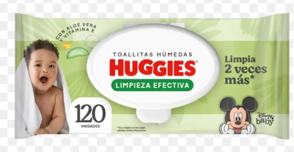 TOALLITAS HUMEDAS HUGGIES LIMPIEZA EFECTIVA 120 UND