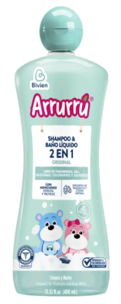SHAMPOO ARRURRU 400 ML ORIGINAL 2 EN 1 