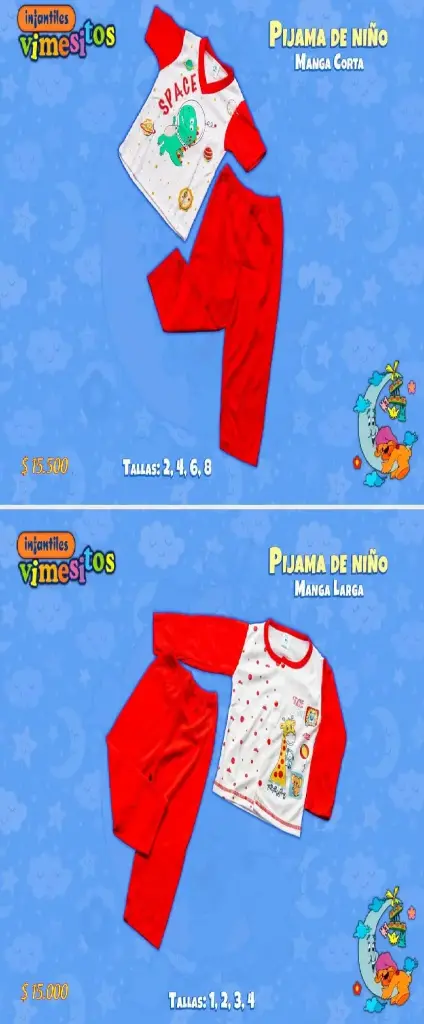 PIJAMA VIMESITOS DOS PIEZAS
