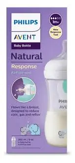 BIBERON ANTICOLICO 9 OZ AVENT NATURAL SCY 673/81 ELEFANTE