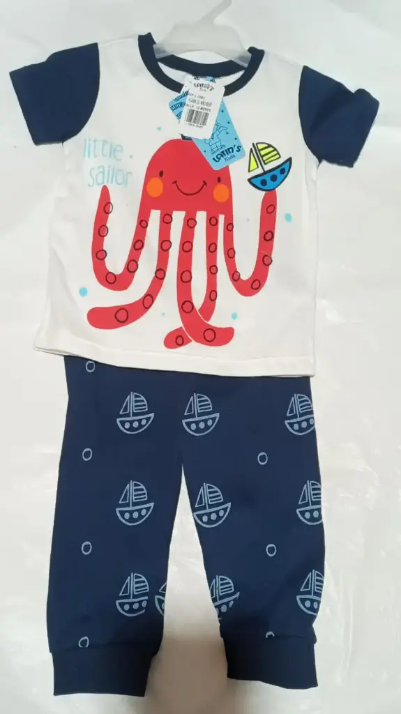 PIJAMA BEBE L 7083 NIÑO MANGA CORTA