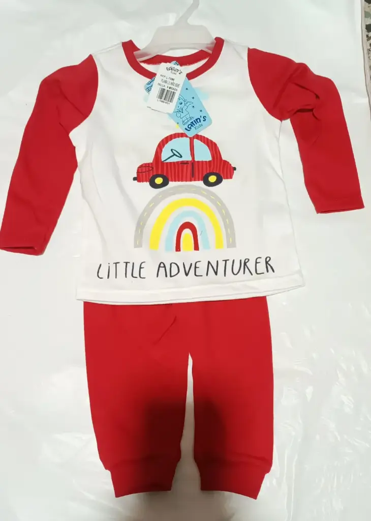 PIJAMA BEBE L 7088 NIÑO MANGA LARGA
