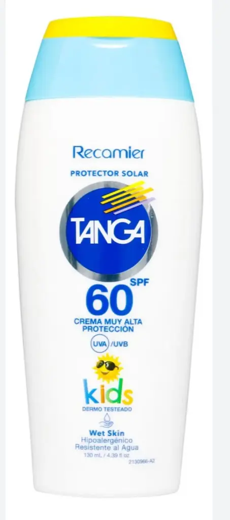 PROTECTOR SOLAR TANGA KIDS SPF 60 X 130 ML