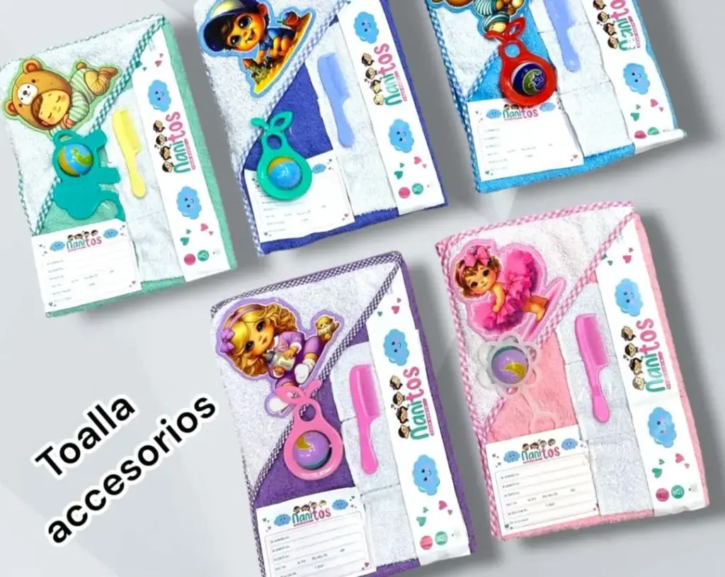 TOALLA PARA BEBE NANITOS + ACCESORIOS 2012
