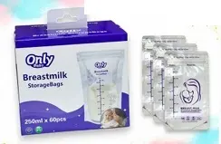 BOLSAS PARA LECHE MATERNA ONLY BABY X 60 UND ONBY60