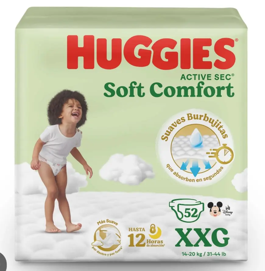 HUGGIES ACTIVE SEC 5X52 UND 