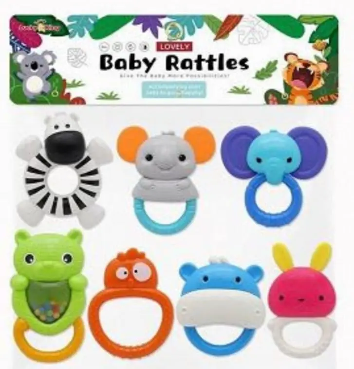 SONAJERO BABY RATTLES X 8 UNID MB 25121