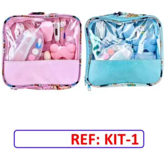 KIT DE ASEO 20 PIEZAS BOLSO KIT 1 AZUL
