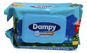 TOALLITAS DAMPY X 100 UND AZUL