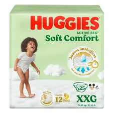 HUGGIES ACTIVE SOFT 5 X 25 UND 