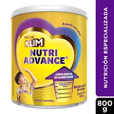 LECHE KLIM NUTRIADVANCE VAINILLA X 800GR