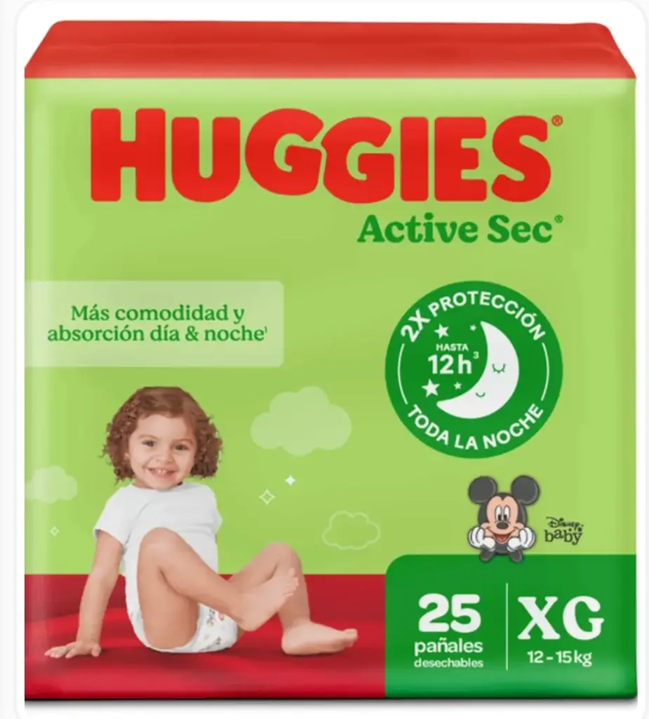 HUGGIES ACTIVE SEC 4X25 UND