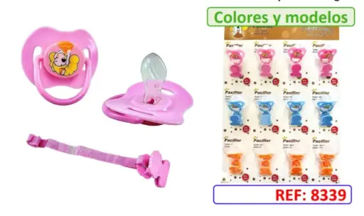 [0498] CHUPO DE ENTRETENCION + CADENA PACIFIER  8339
