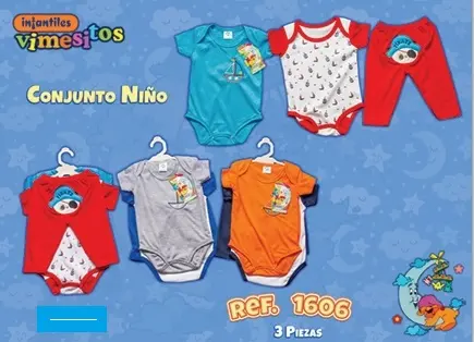 [0729] CONJINTO BODY X 2 + PANTALON 1605 / 1606 VIMESITOS