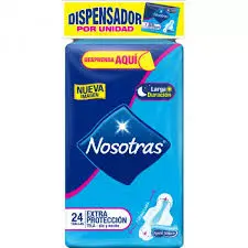 [2372] TOALLAS HIGIENICAS  NOSOTRAS EXTRAPROTECCION  X 24