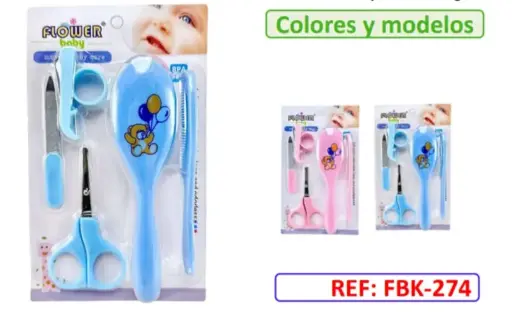 [2766] KIT DE ASEO 5 PIEZAS FLOWER FBK 274