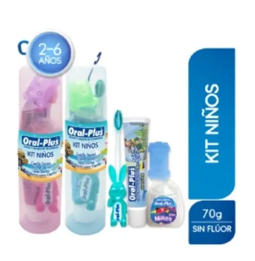 [1427] KIT DE HIGIENE BUCAL VIAJERO NIÑOS ORAL PLUS  