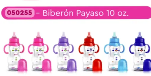 [0374] BIBERON 8 OZ CORCHITO PAYASO / ELEFANTE 0255 / 0187