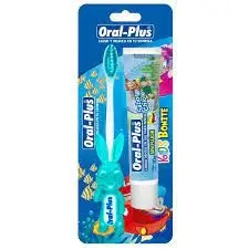 [1001] CREMA DENTAL SIN FLUOR ORAL PLUS 30 GR + CEPILLO BONITE