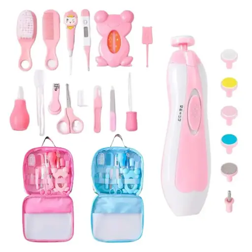 [2916] KIT DE ASEO 15 PIEZAS BOLSO AA 068-AZUL