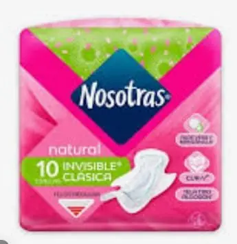 [1829] TOALLAS HIGIENICAS NOSOTRAS INVISIBLE CLASICA 10 UND