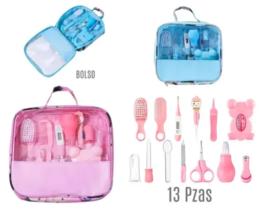 [2129] KIT DE ASEO 13 PIEZAS BOLSO BDL 5012 B AMARILLO
