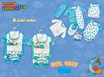 [0767] AJUAR / PRIMERA MUDA 4077 / 4076 VIMESITOS GLOBOS