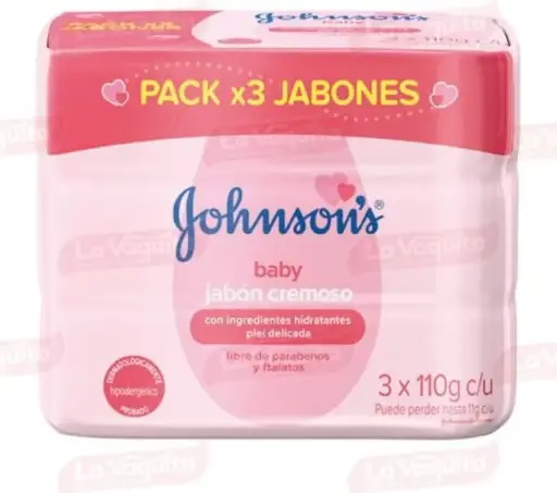 [07225] JABON JOHNSON BABY 3 UND HUMECTANTE 