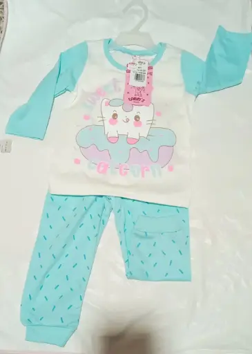 [907756] PIJAMA NIÑA BEBE L 9077 NIÑA MANGA LARGA