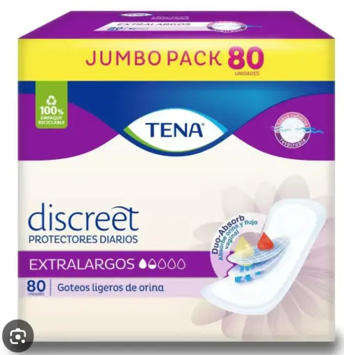[1747] PROTECTORES TENA DISCREET EXTRALARGOS 80 UNID