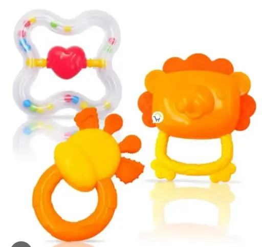 [25119] SONAJERO BABY RATTLES X3 UNID MB 25119