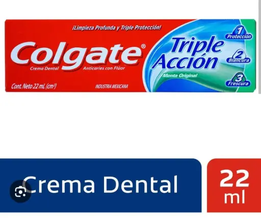[820200] CREMA DENTAL ADULTO COLGATE X 22 ML TRIPLE ACCION 