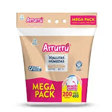 [av200] TOALLITAS ARRURRU 200 UND AVENA Y KARITE 