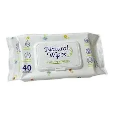 [6060002] TOALLITAS NATURAL WIPES X 40 UN 